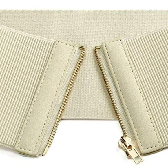 Waistband Retro Dress Vintage Belt with Zipper